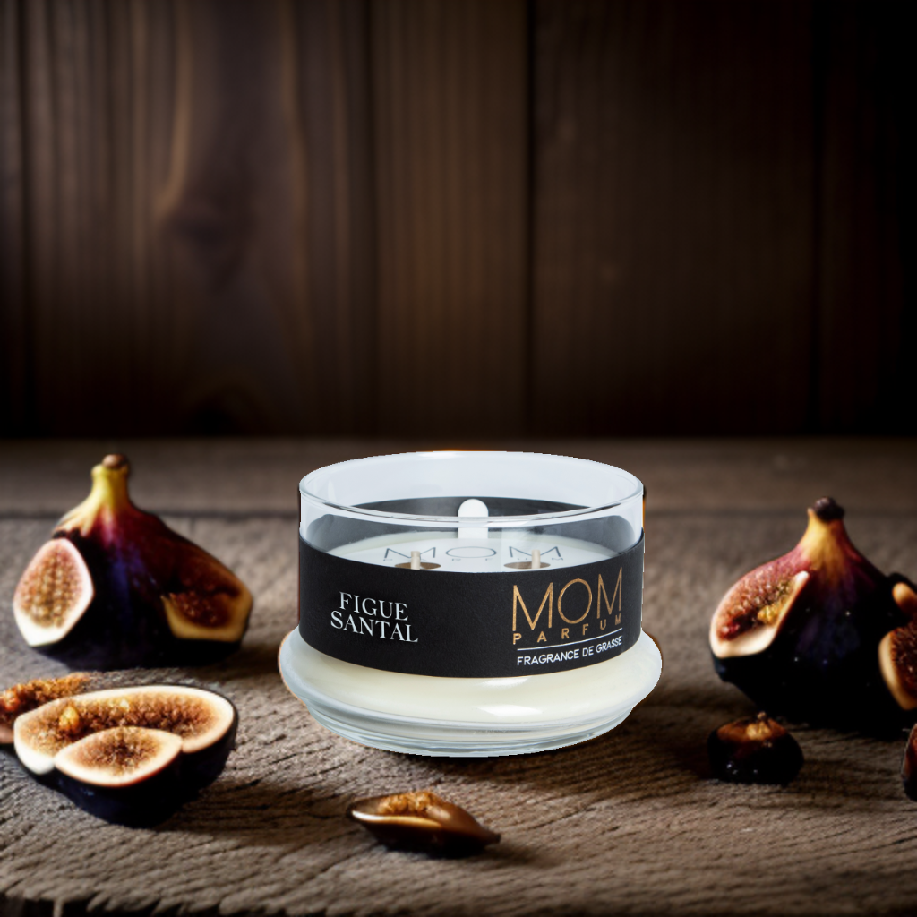 BOUGIE PARFUMÉE SIGNATURE FIGUE SANTAL AVEC CLOCHE
